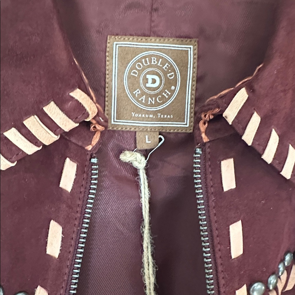 NWT Double D Ranch Double Luck Suede Jacket Size L - Picture 13 of 16